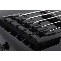 Bajo Eléctrico Schecter de 5 cuerdas J-5, Negro Brillante