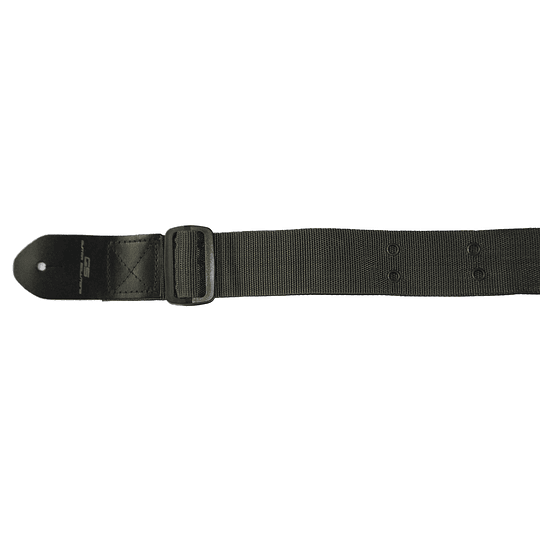 Correa Para Guitarra Con Punteras De Cuero Guitar Solutions GS01-ARMY, Verde Militar