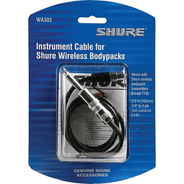 Cable De Instrumento Para Sistemas Inalámbricos Shure WA302