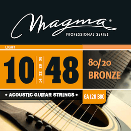 Cuerdas Para Guitarra Acústica Magma GA120B80 10-48