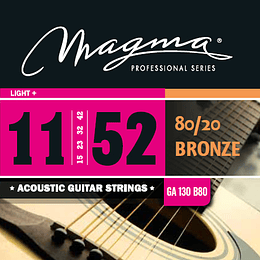 Cuerdas Para Guitarra Acústica Magma GA130B80 11-52