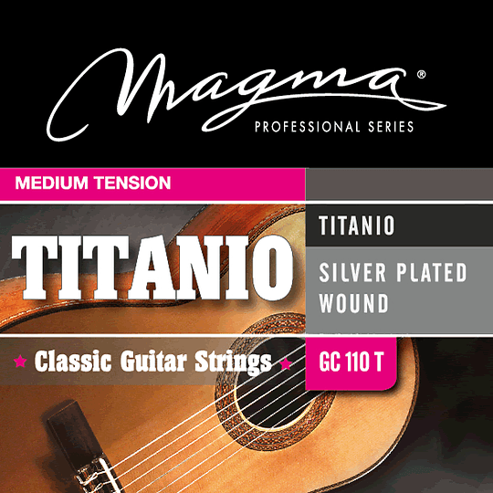 Cuerdas Para Guitarra Cásica Magma GC110T, Nylon Titanio