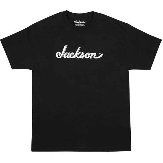 Polera Negra Jackson Talla Xl Logo