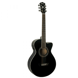 (OPEN BOX) Guitarra Electroacústica Washburn EA10B, Negra