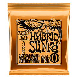 Cuerdas Para Guitarra Eléctrica Ernie Ball 09-46, Hybrid Slinky