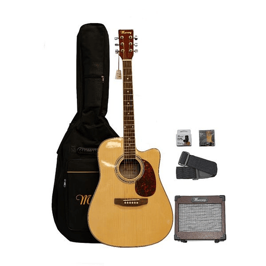 Pack Guitarra Electroacústica + Amplificador Mercury, 14ACOUSTIC