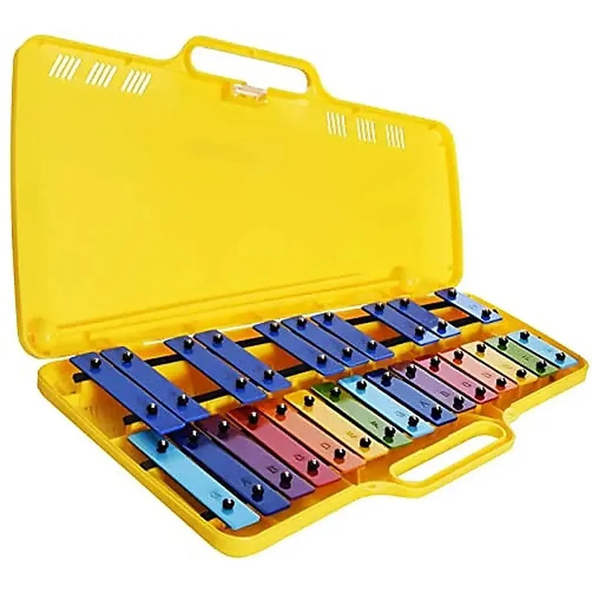 Metalofono 25 Notas Aluminio Ag-25n3 Case Amarillo