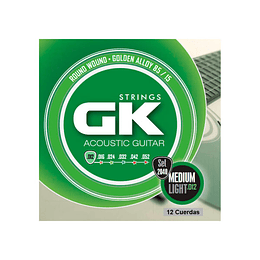 12 Cuerdas para guitarra acústica GK Strings 12040