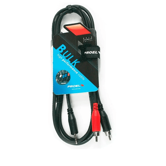 Cable MiniPlug 3,5 jack Stereo RCAx2 – BULK540LU18 – Proel