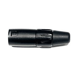 2 PACK CONECTOR KIRLIN, XLR MACHO, NEGRO