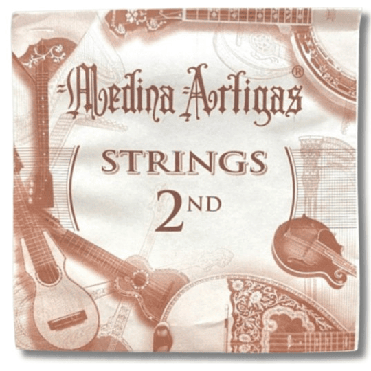 Cuerda unitaria para mandolina (1 unidad) SEGUNDA - Medina Artigas