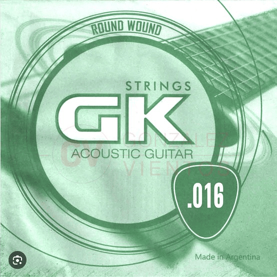 Cuerda Suelta GK 016 Para Guitarra Acustica