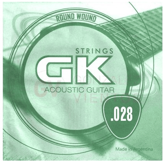 Cuerda Suelta GK 028 Para Guitarra Acustica
