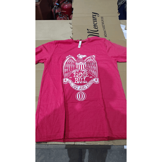 P04842 POLERA LOGO ROJA TALLA L ERNIE BALL