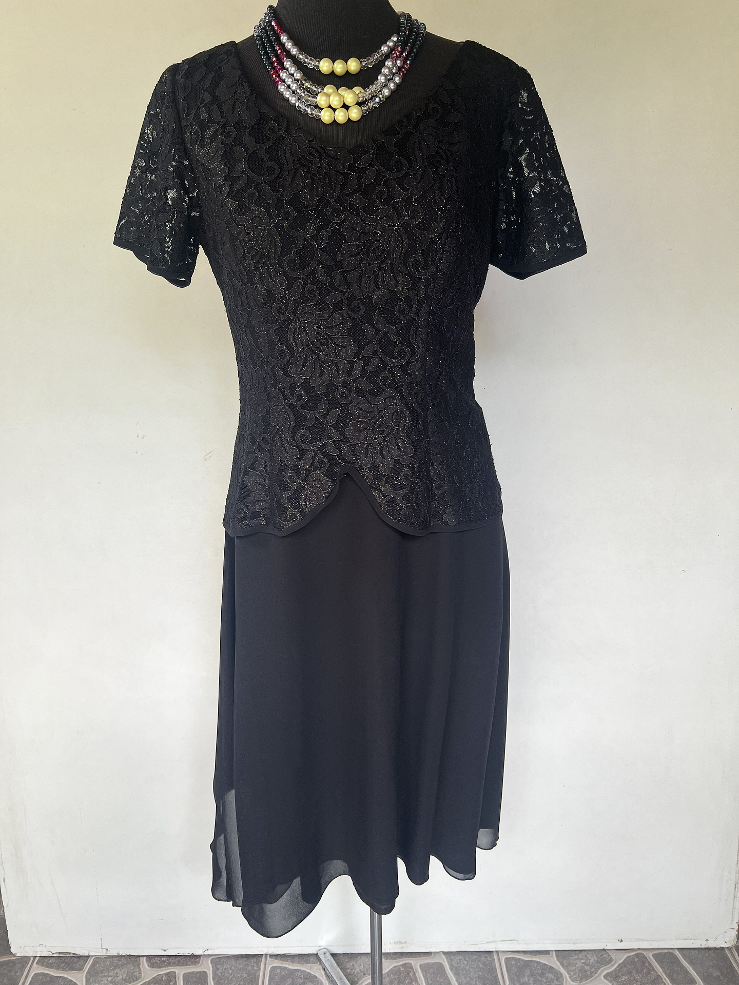 Vestido Largo Negro - Talla 48 1