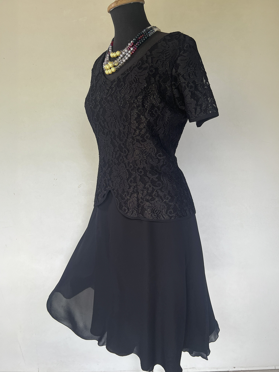 Vestido Largo Negro - Talla 48 3