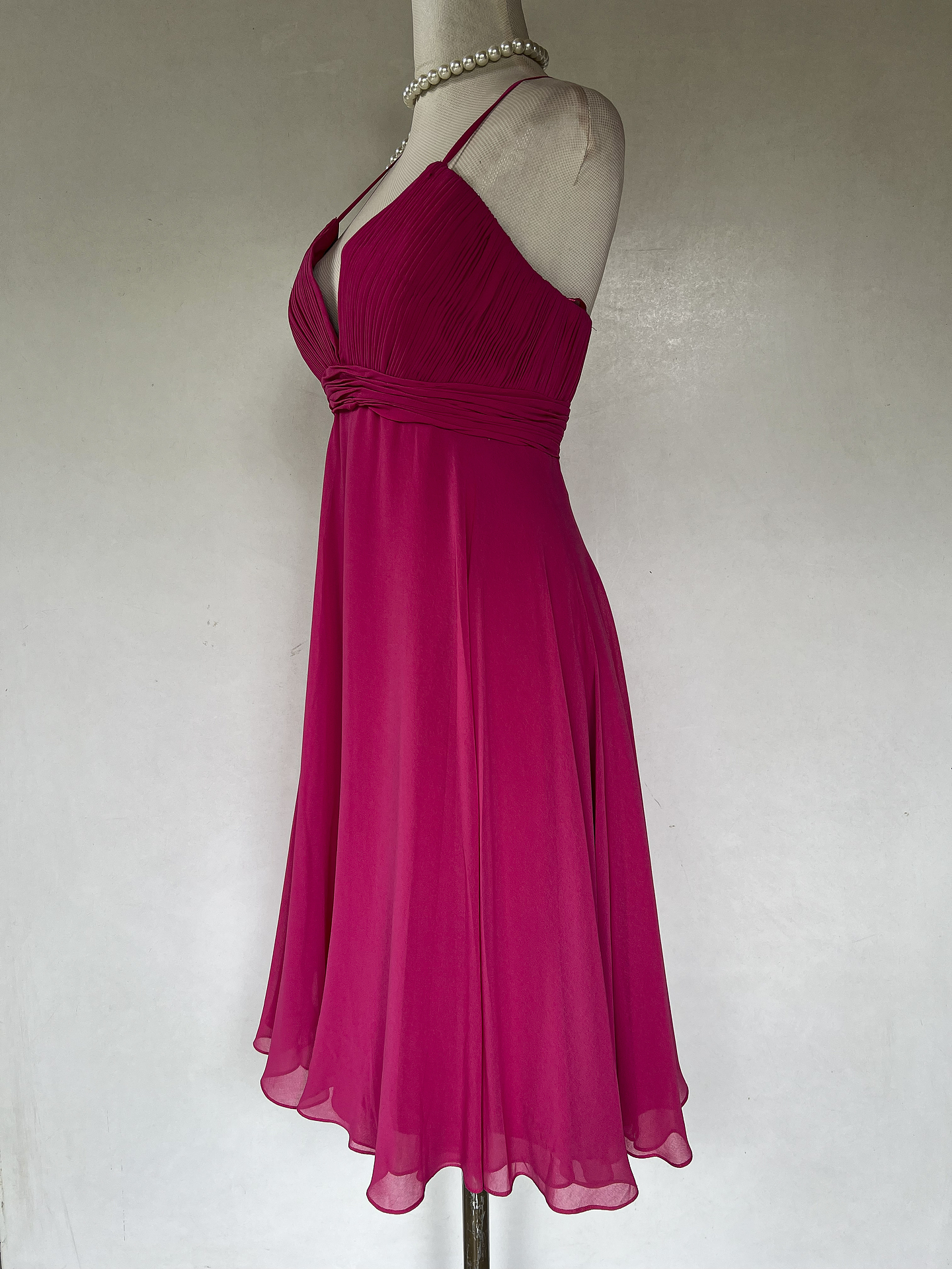 Vestido Largo Rosado - Talla 46 4