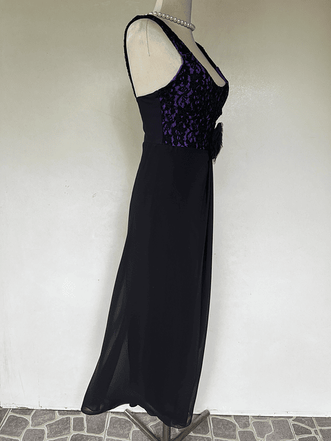 VESTIDO LARGO FUCSIA - TALLA 40