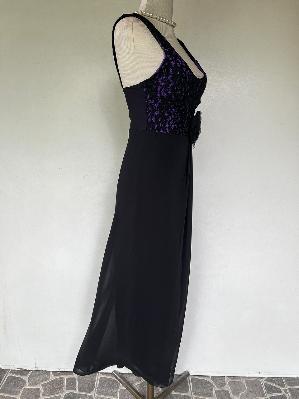 VESTIDO LARGO FUCSIA - TALLA 40 2