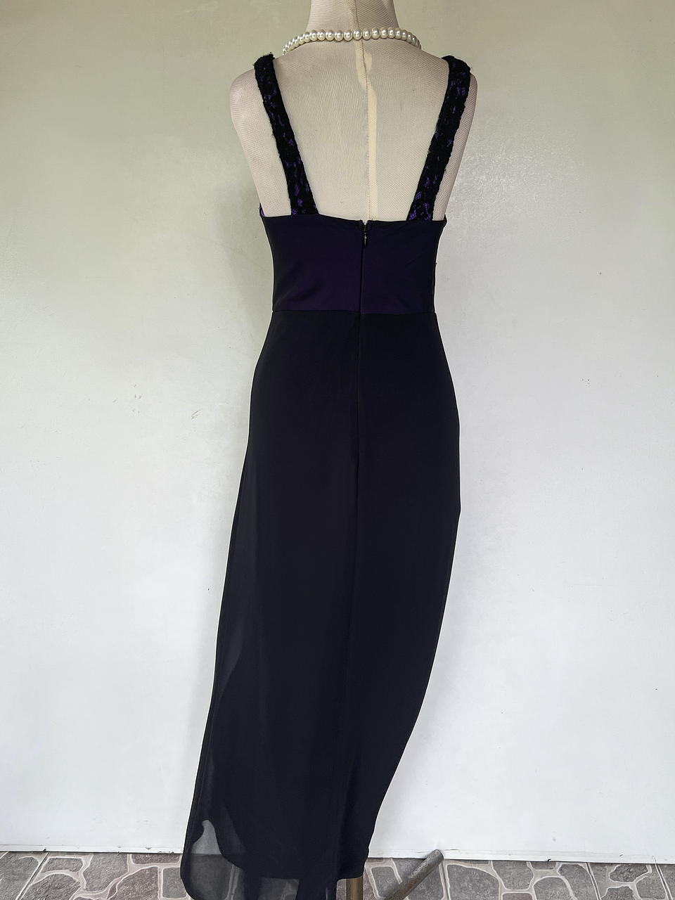 VESTIDO LARGO FUCSIA - TALLA 40 4