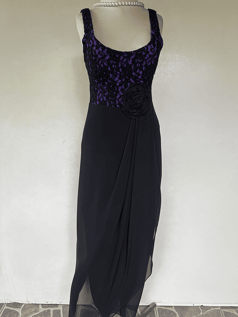 VESTIDO LARGO FUCSIA - TALLA 40