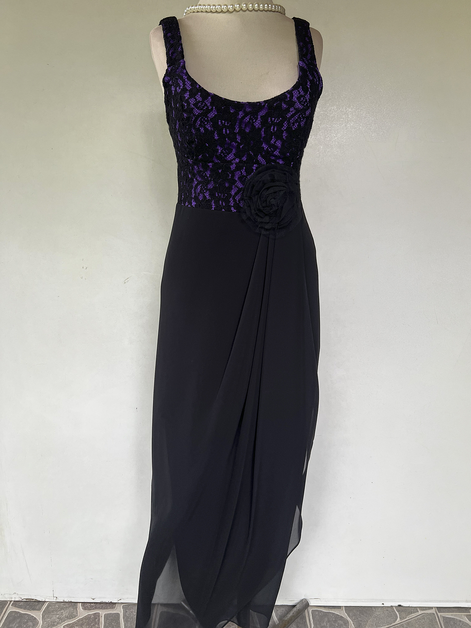 VESTIDO LARGO FUCSIA - TALLA 40 1