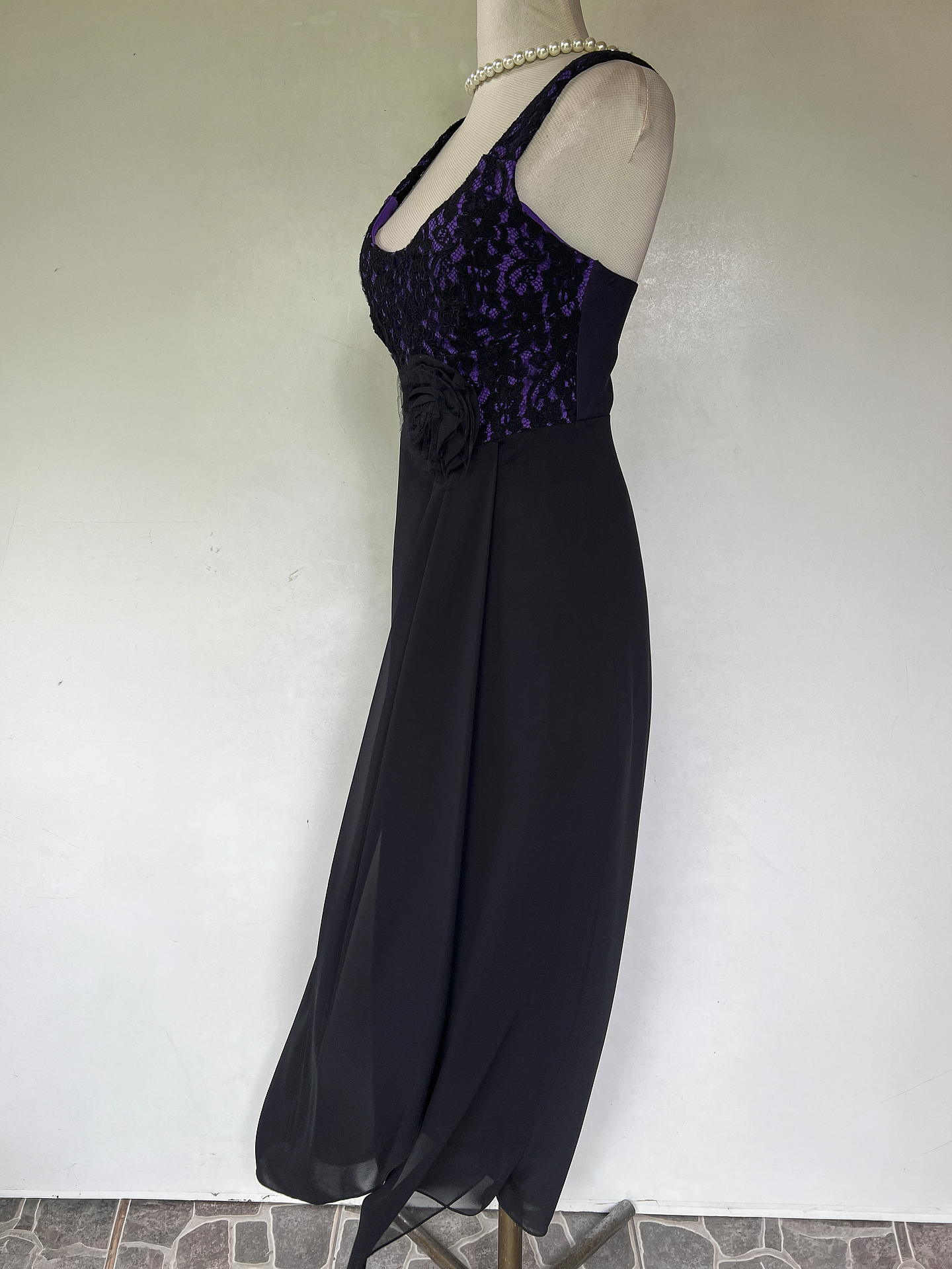 VESTIDO LARGO FUCSIA - TALLA 40 3