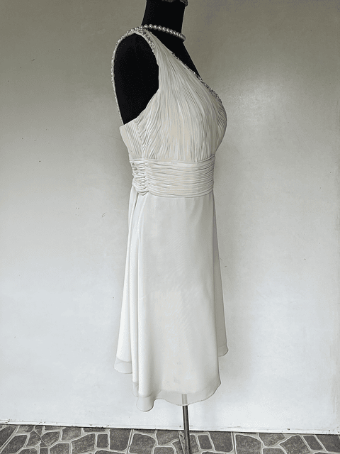 VESTIDO LARGO BLANCO - TALLA 44, 46