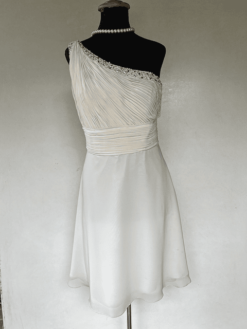 VESTIDO LARGO BLANCO - TALLA 44, 46