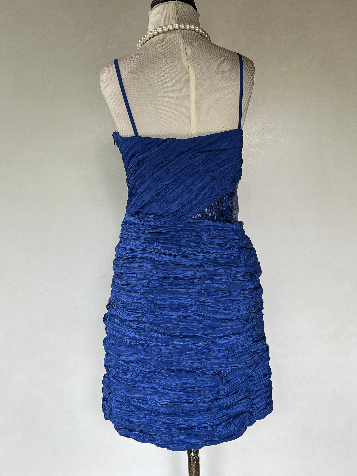 VESTIDO CORTO AZUL - TALLA 40 4