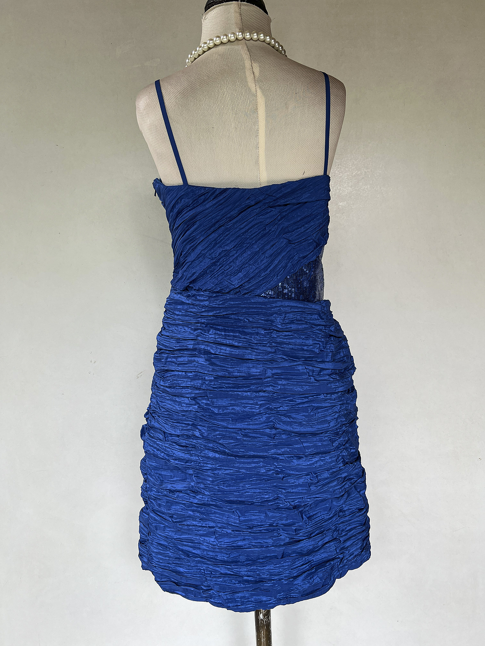VESTIDO CORTO AZUL - TALLA 40 4
