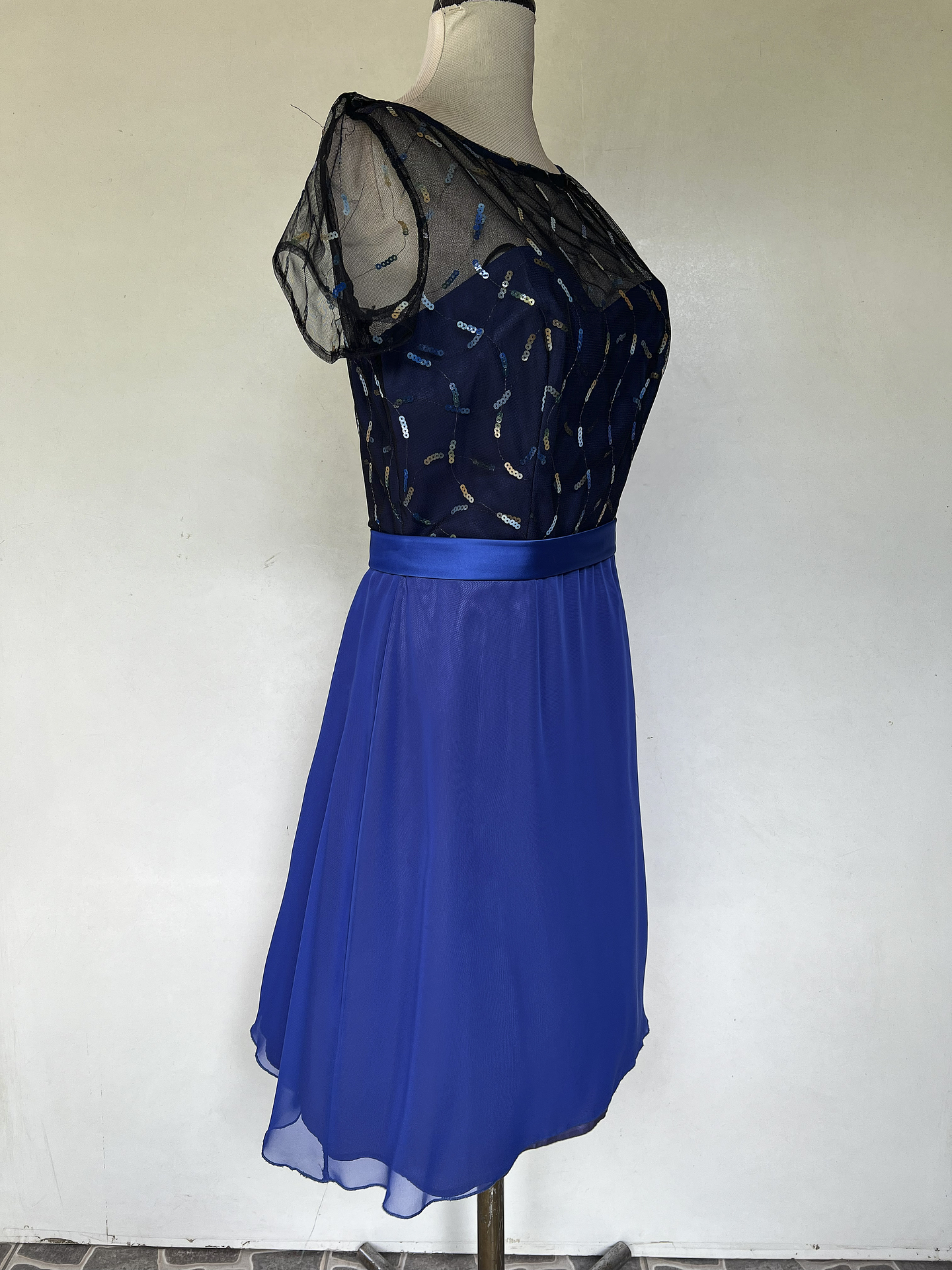 VESTIDO LARGO AZUL - TALLA 42 2