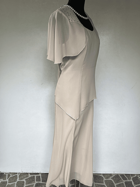 VESTIDO LARGO BLANCO - TALLA 48