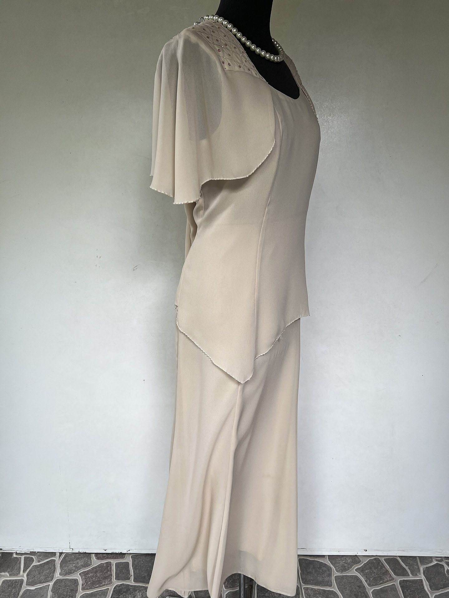 VESTIDO LARGO BLANCO - TALLA 48 2