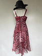 VESTIDO LARGO MANCHAS ROSA - TALLA 40 - Miniatura 3