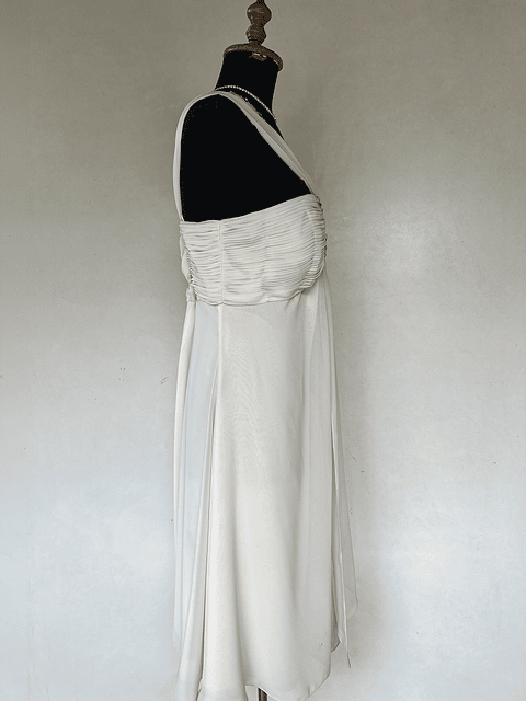 VESTIDO LARGO BLANCO - TALLA 44