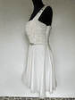VESTIDO LARGO BLANCO CON BRILLOS - TALLA 44 - Miniatura 3