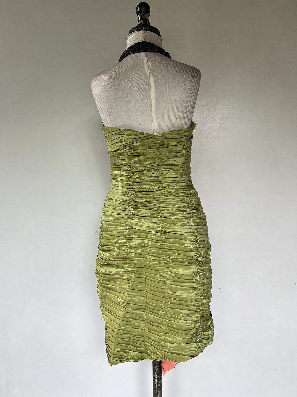VESTIDO CORTO VERDE PISTACHO - TALLA 40 4