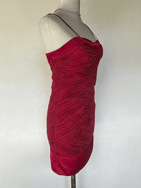 VESTIDO CORTO ROJO - TALLA 40