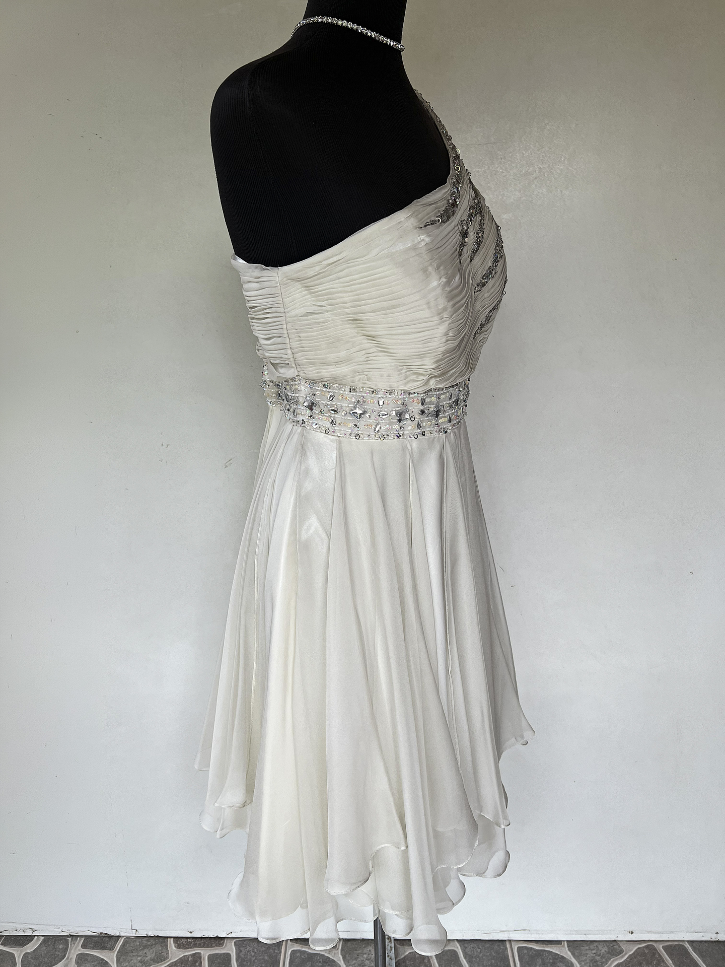 VESTIDO LARGO BLANCO - TALLA 40 2