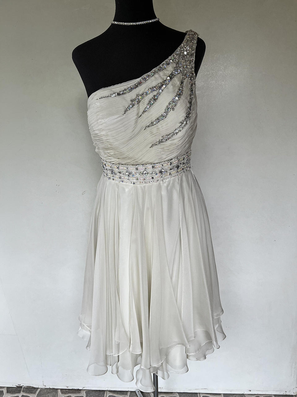 VESTIDO LARGO BLANCO - TALLA 40 1