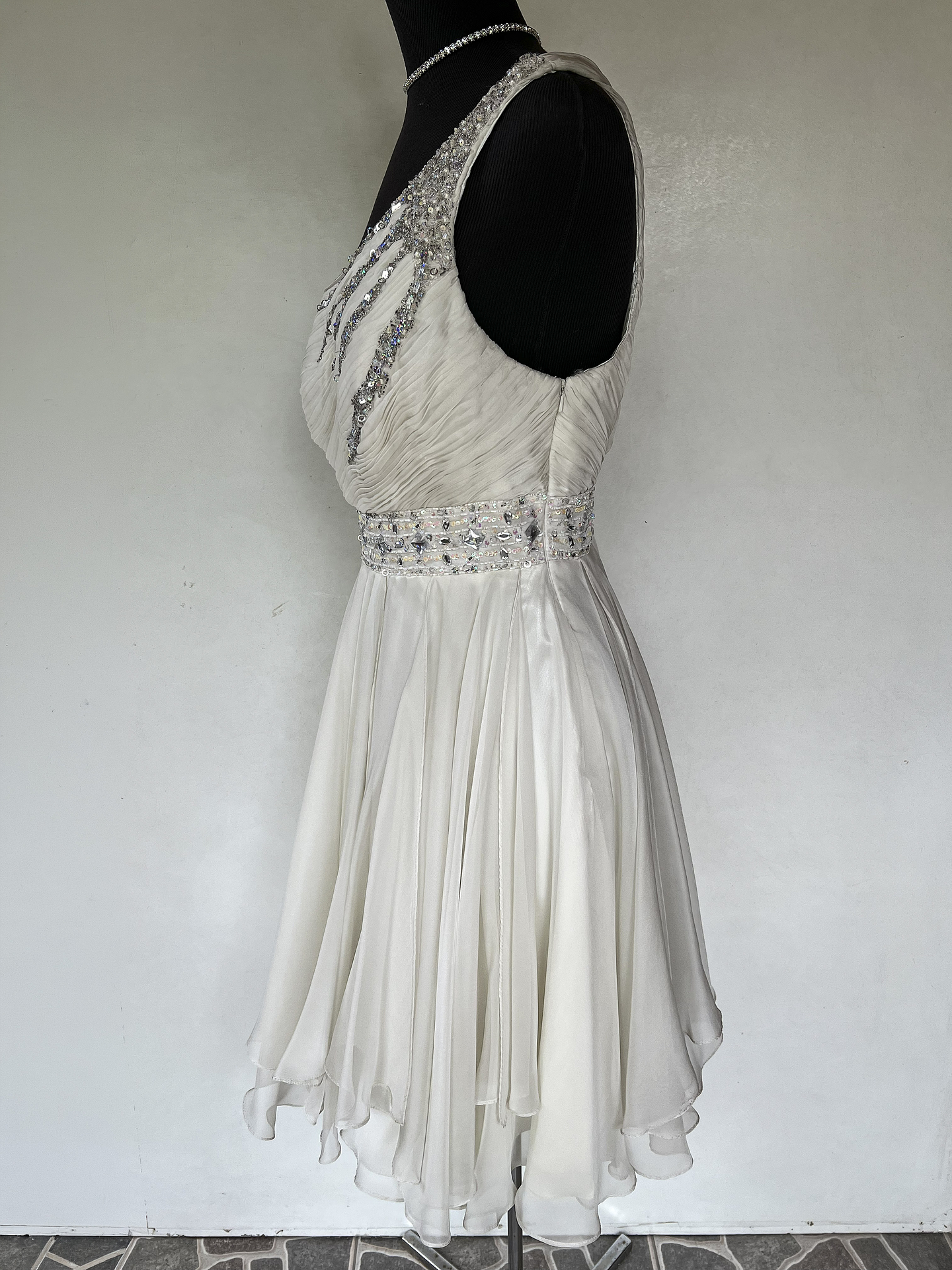 VESTIDO LARGO BLANCO - TALLA 40 3