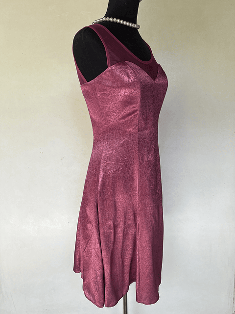 VESTIDO CORTO ROSA - TALLA 40