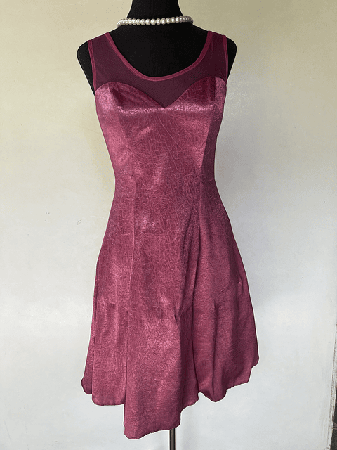 VESTIDO CORTO ROSA - TALLA 40