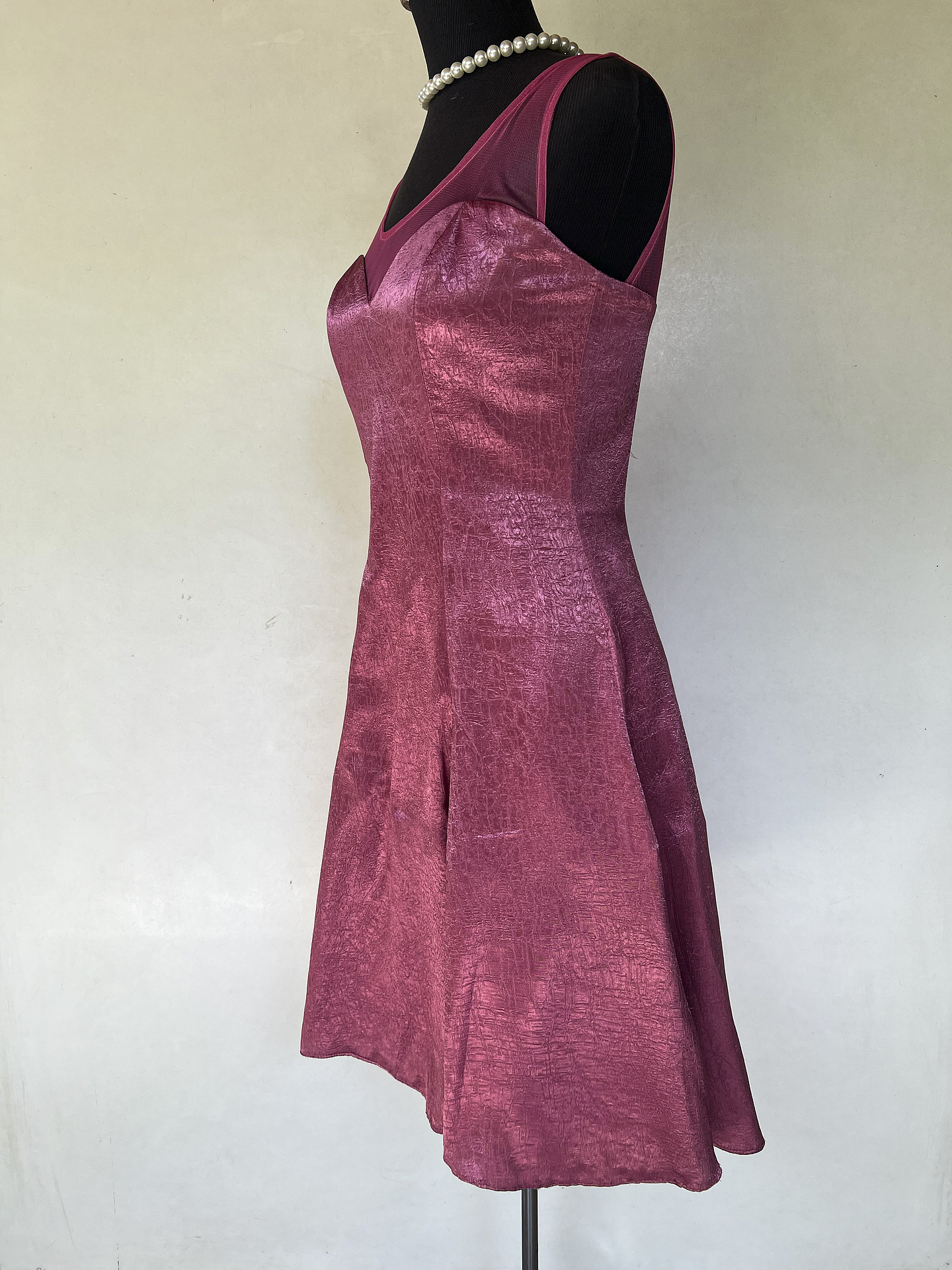 VESTIDO CORTO ROSA - TALLA 40 3
