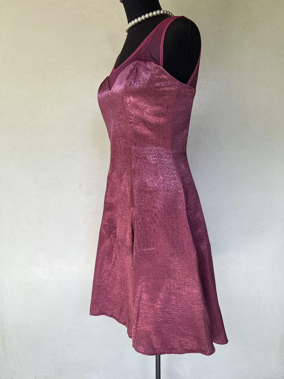 VESTIDO CORTO ROSA - TALLA 40 3