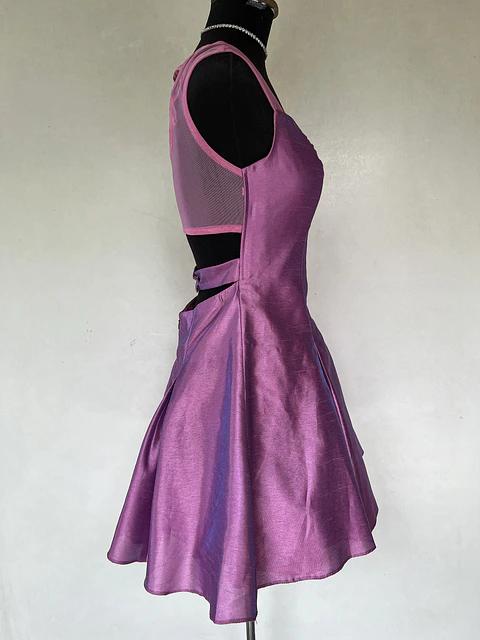 VESTIDO CORTO FUCSIA - TALLA 42
