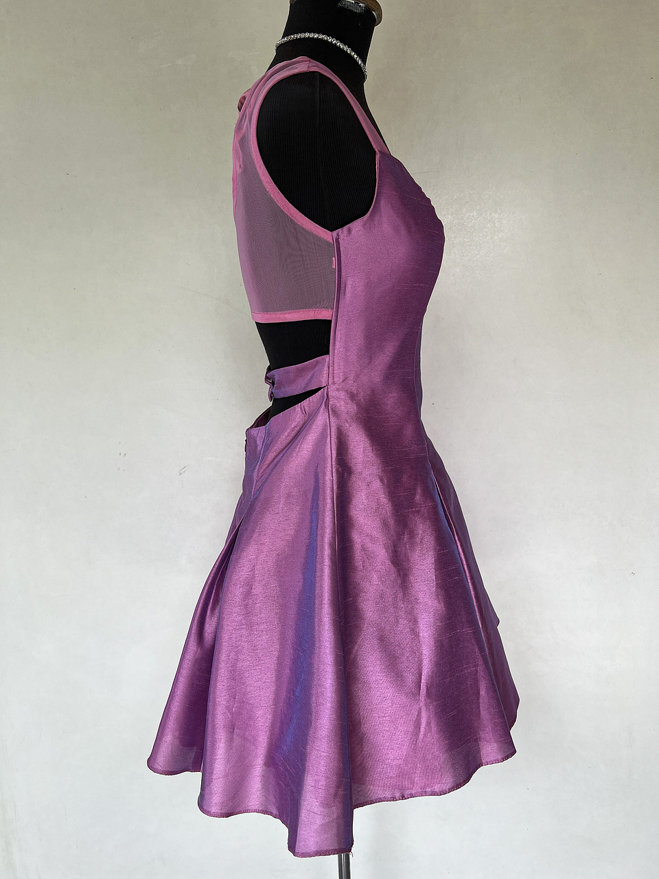 VESTIDO CORTO FUCSIA - TALLA 42 1
