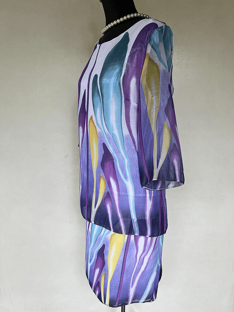 VESTIDO LARGO RAYA MORA - TALLA 46