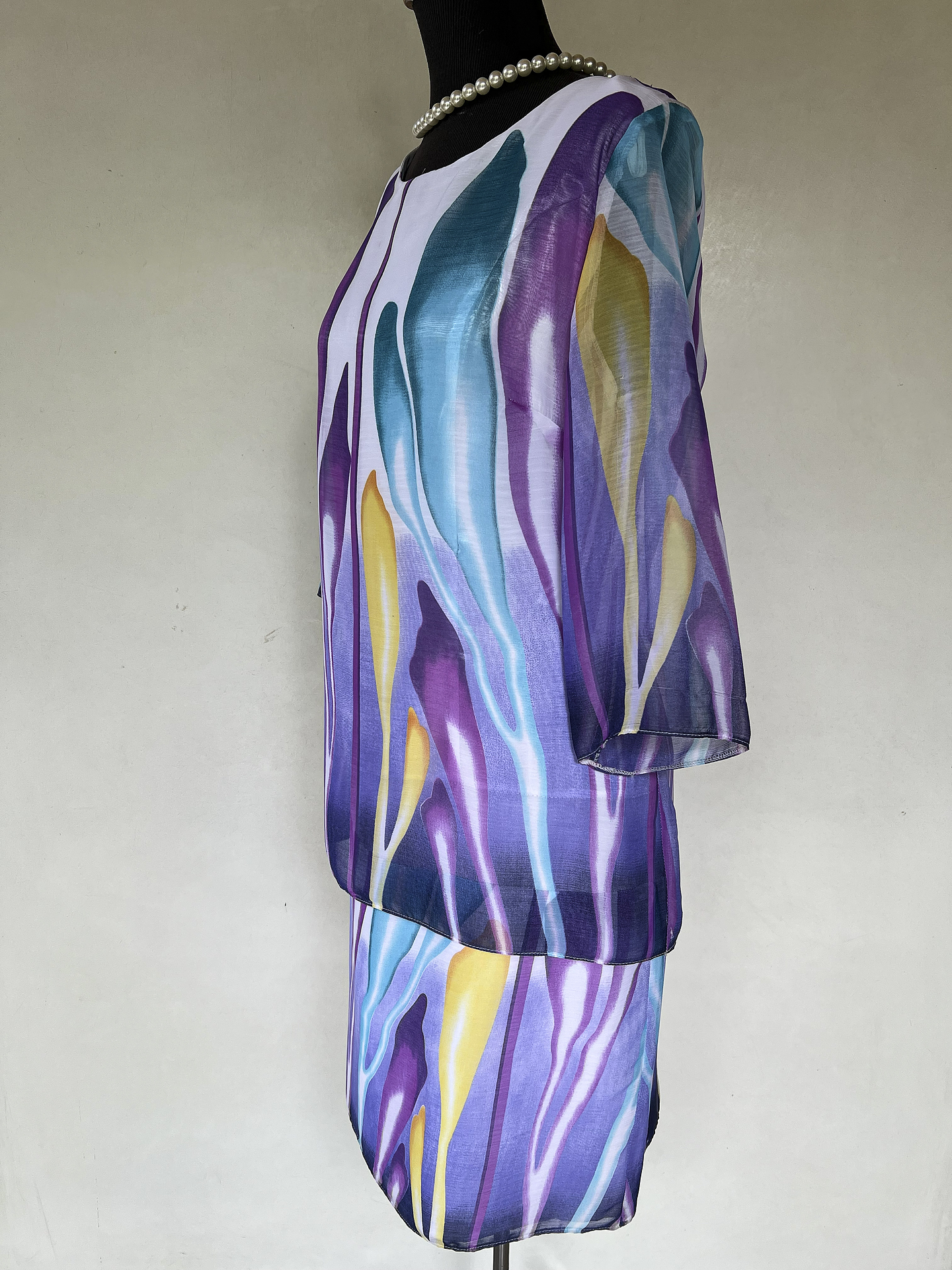 VESTIDO LARGO RAYA MORA - TALLA 46 1